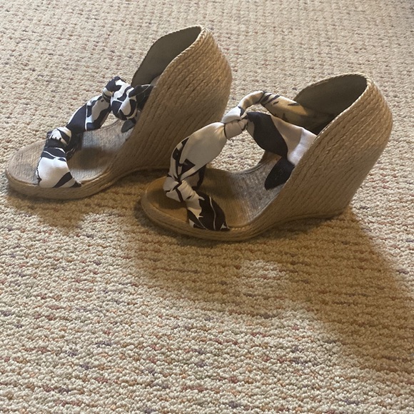 HP 🍾Stella McCartney Wedge Espadrilles sz 39.5 - Picture 6 of 11